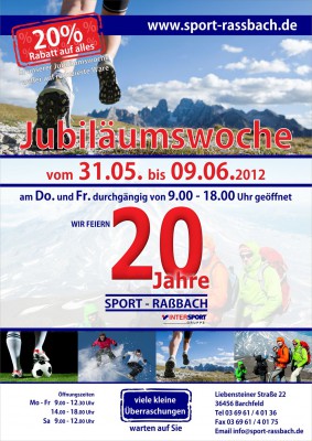 *** Jubiläumswoche bei Sport-Rassbach ***