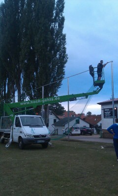*** Neue Ballfanganlage beim FSV Leimbach ***