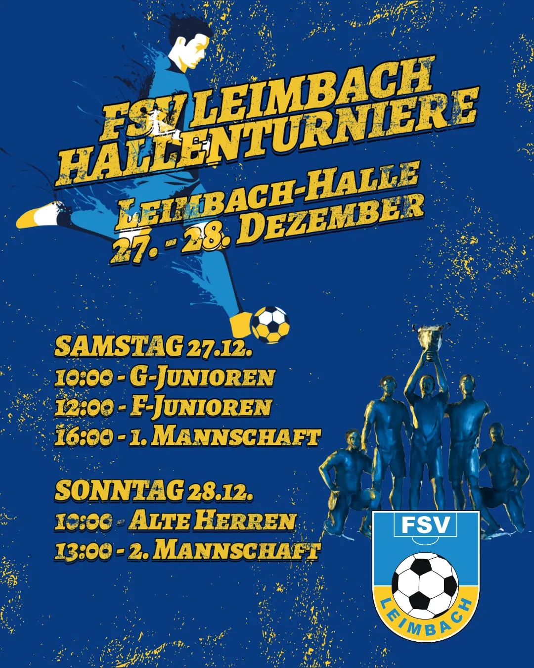 ** Teilnehmerfelder der FSV-Hallenturniere 2025 füllen sich **