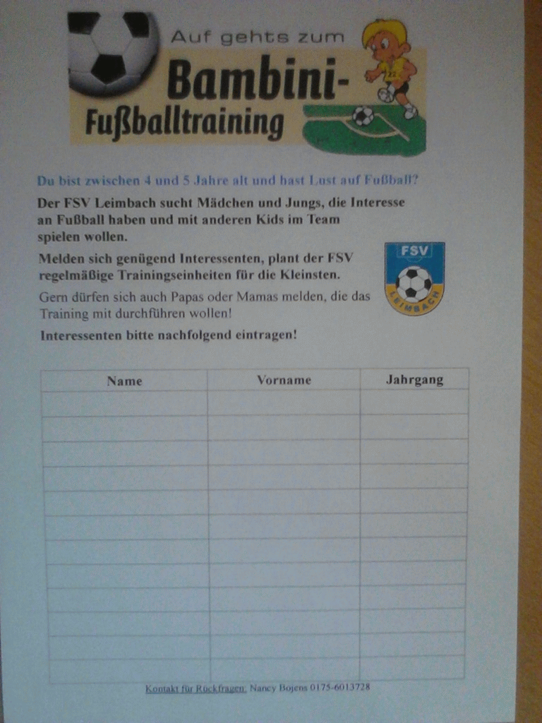*** Fußballbegeisterte Kids gesucht ***