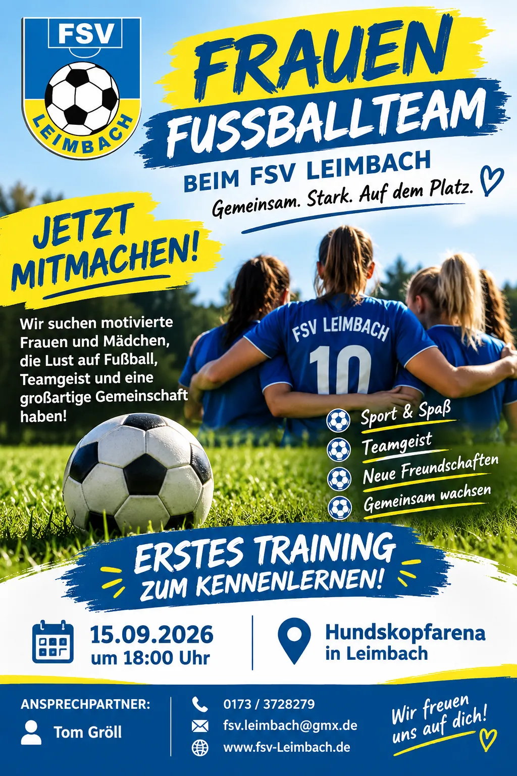 *** Aufbau einer Frauenmannschaft beim FSV Leimbach ***