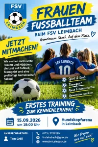 *** Aufbau einer Frauenmannschaft beim FSV Leimbach ***