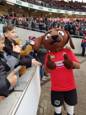 * FSV-Kids waren Einlaufkinder bei  Hannover 96 **
