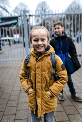 * FSV-Kids waren Einlaufkinder bei  Hannover 96 **