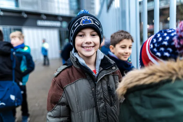 * FSV-Kids waren Einlaufkinder bei  Hannover 96 **